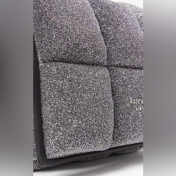 Kate Spade Boxxy Metallic Crossbody Gunmetal Silver NWT MSRP $528 - Picture 8 of 16